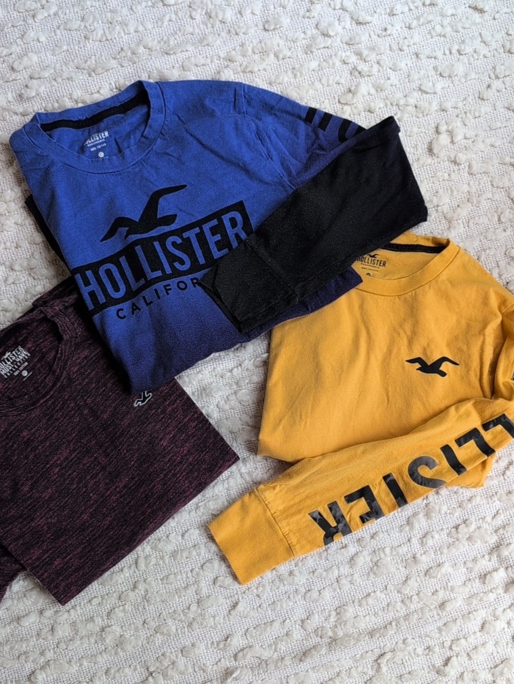 Hollister Boys Graphic Long Sleeve Short Sleeve Tees XXS XS